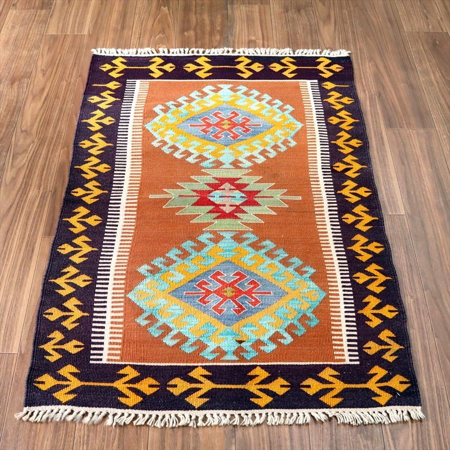 オールドキリム アフィヨン 125x84cm サソリの宿るドラゴンのモチーフ | ブランド登録なし