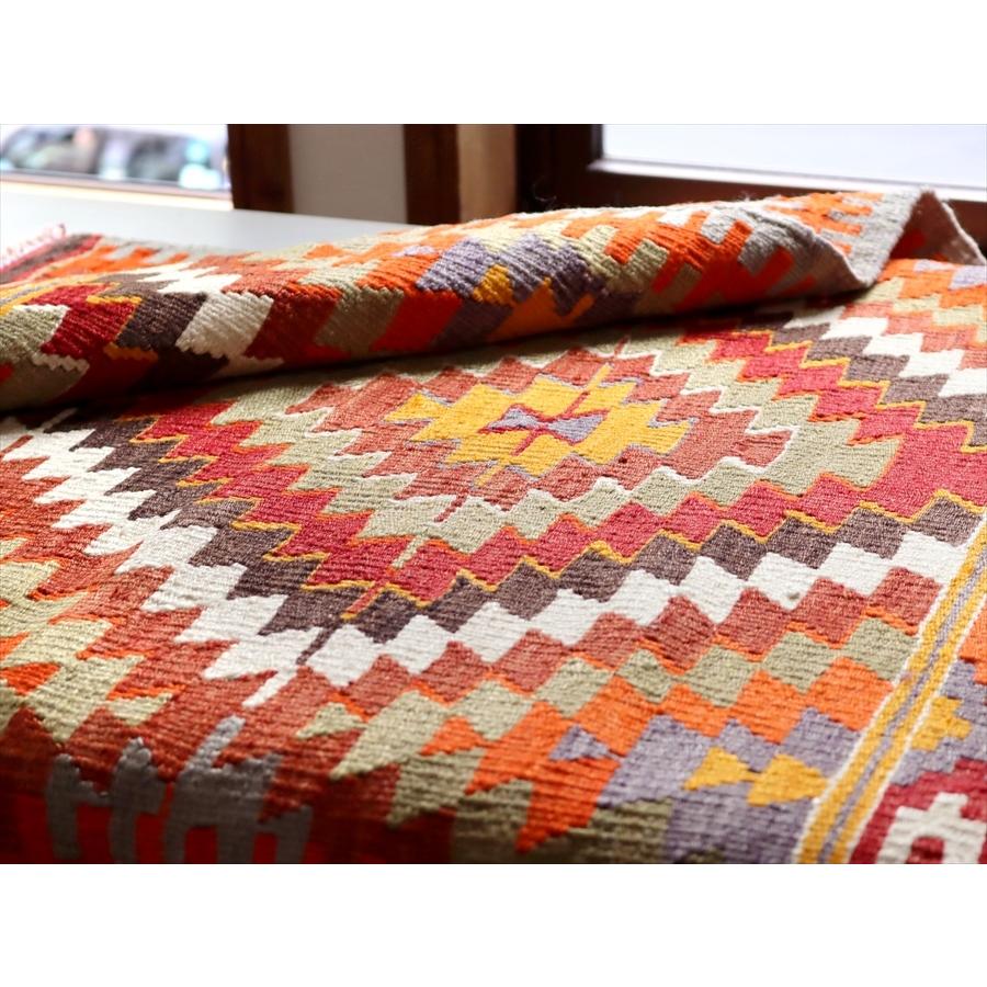 オールドキリム アンタルヤ 98x87cm ジグザグのダイヤ イーブルアイ | ブランド登録なし | 05