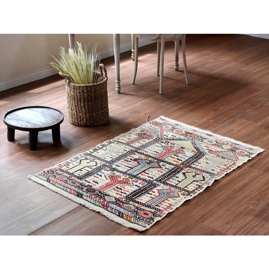 オールドキリム コンヤ 125x87cm 階段状のミフラープ 鉤のジジム | ブランド登録なし | 01