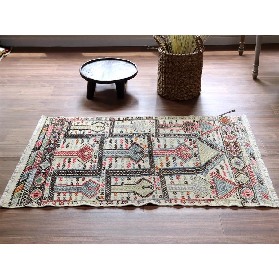 オールドキリム コンヤ 125x87cm 階段状のミフラープ 鉤のジジム | ブランド登録なし | 02