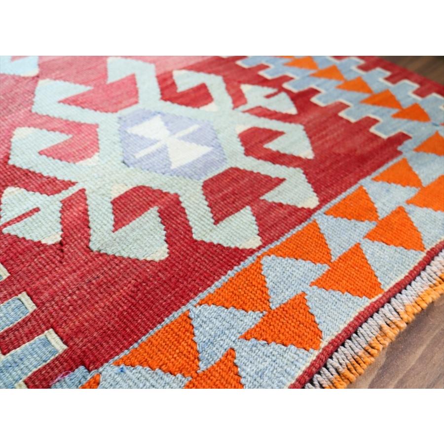 オールドキリム アフィヨン 123x67cm 3つのサソリ 明るいレッド | ブランド登録なし | 10