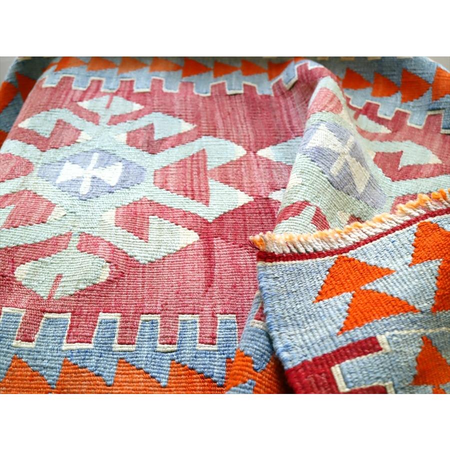 オールドキリム アフィヨン 123x67cm 3つのサソリ 明るいレッド | ブランド登録なし | 13