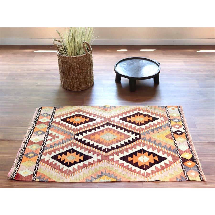 オールドキリム アンタルヤ 113x83cm ジグザグしたひし形 5つのイーブルアイ | ブランド登録なし | 01