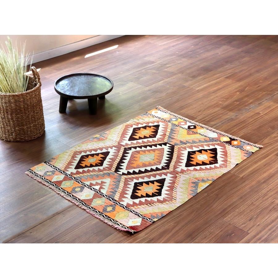 オールドキリム アンタルヤ 113x83cm ジグザグしたひし形 5つのイーブルアイ | ブランド登録なし | 02