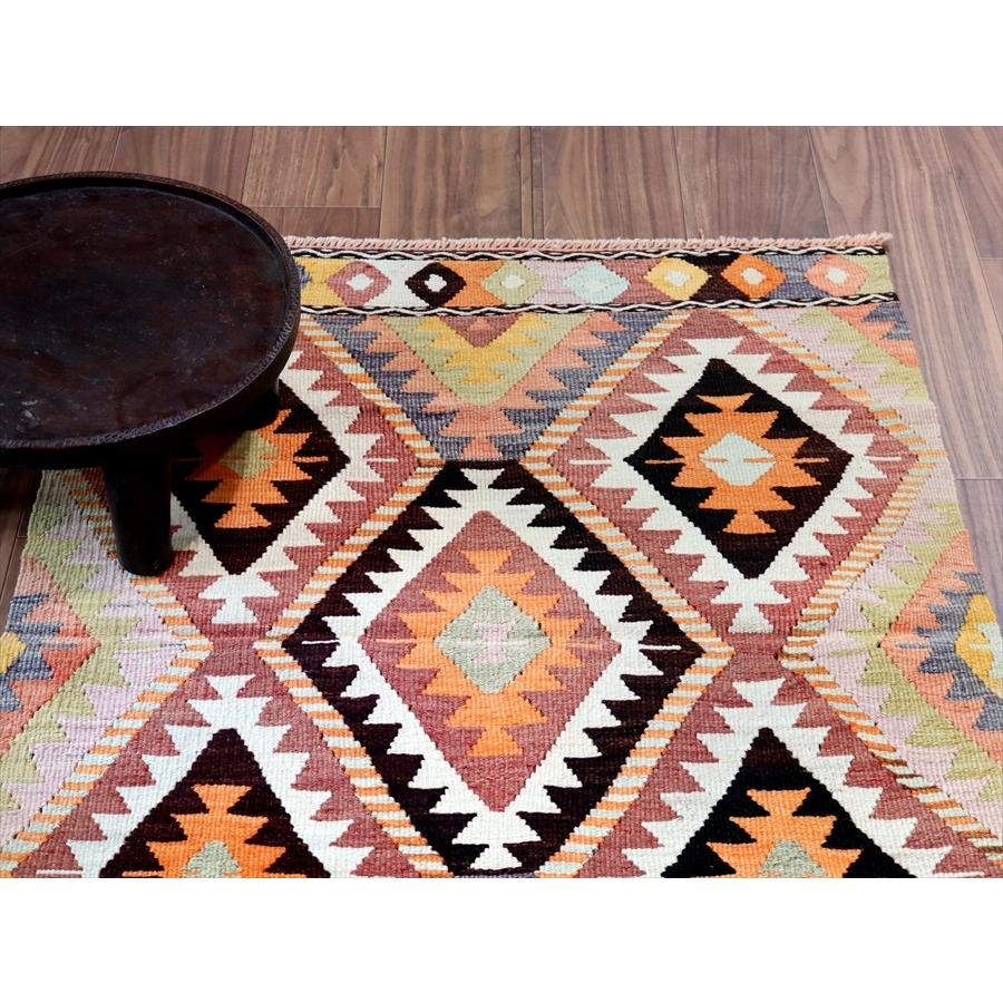 オールドキリム アンタルヤ 113x83cm ジグザグしたひし形 5つのイーブルアイ | ブランド登録なし | 03