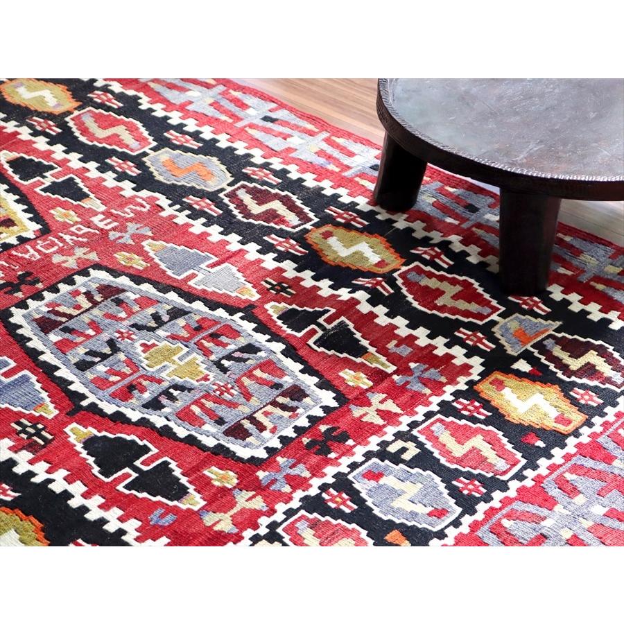 オールドキリム エシュメ 142x98cm 2つの六角形 フックのモチーフ | ブランド登録なし | 03