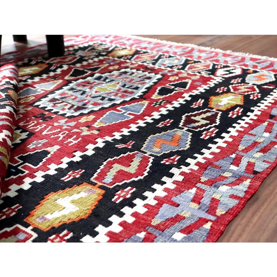 オールドキリム エシュメ 142x98cm 2つの六角形 フックのモチーフ | ブランド登録なし | 06