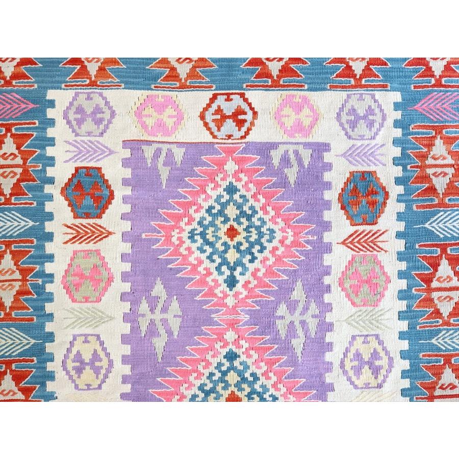 トルコ手織りキリム セッヂャーデ 173x117cm ドラゴンと麦の穂の