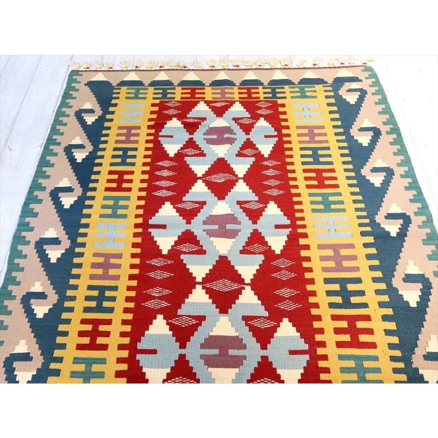トルコの手織りキリム　セッヂャーデ 185x110cm 狼の足跡のモチーフ | ブランド登録なし | 02