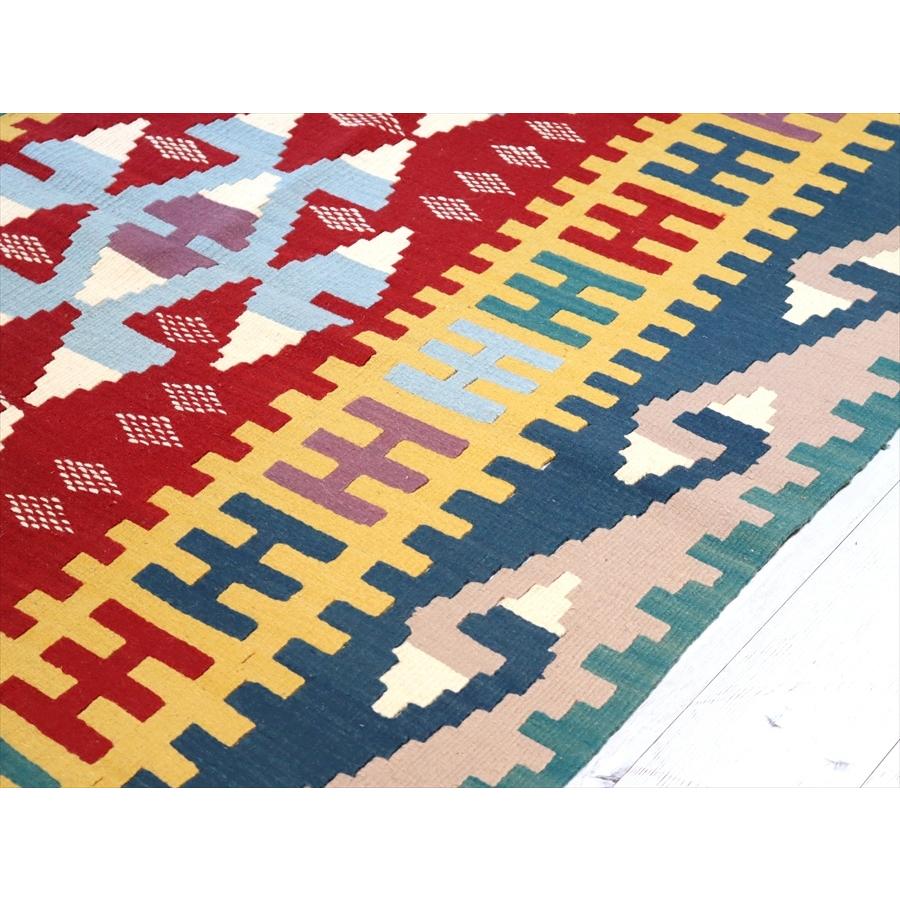 トルコの手織りキリム　セッヂャーデ 185x110cm 狼の足跡のモチーフ | ブランド登録なし | 03