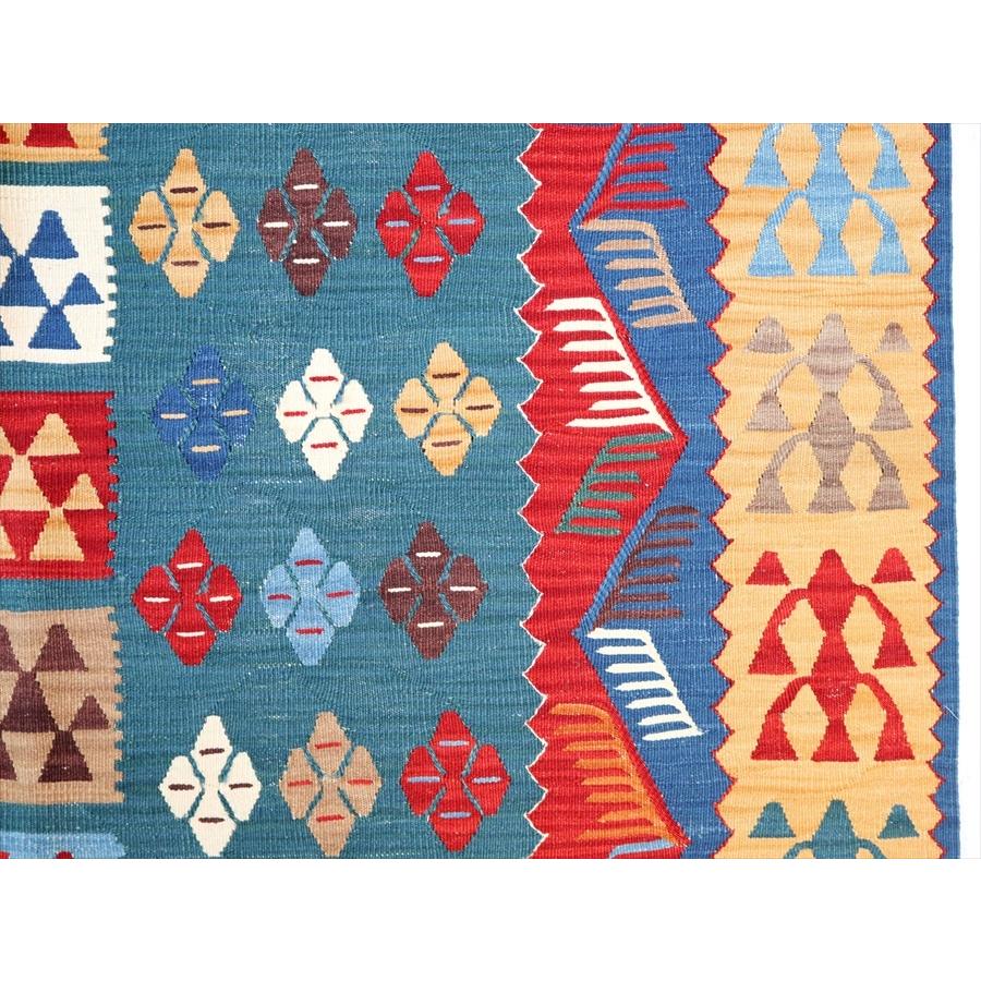 トルコの手織りキリム　ウシャク 173x122cm 幾何学模様と小花のモチーフ | ブランド登録なし | 04