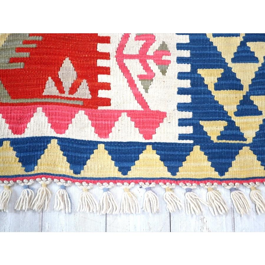やわらかな織りのカイセリ産キリム　セッヂャーデ 171x114cm レッド/ブルー | ブランド登録なし | 05
