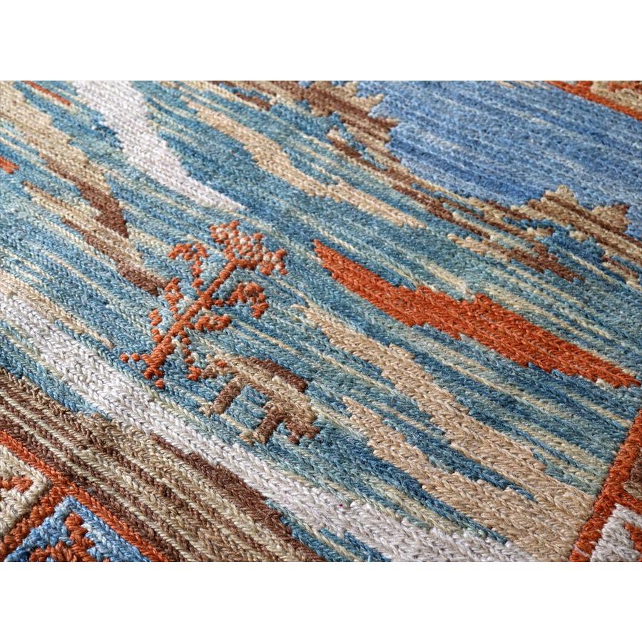 ギャッベスマックキリム 遊牧民の織る風景のラグ45x117cm山麓と草原と湖 | ブランド登録なし | 04