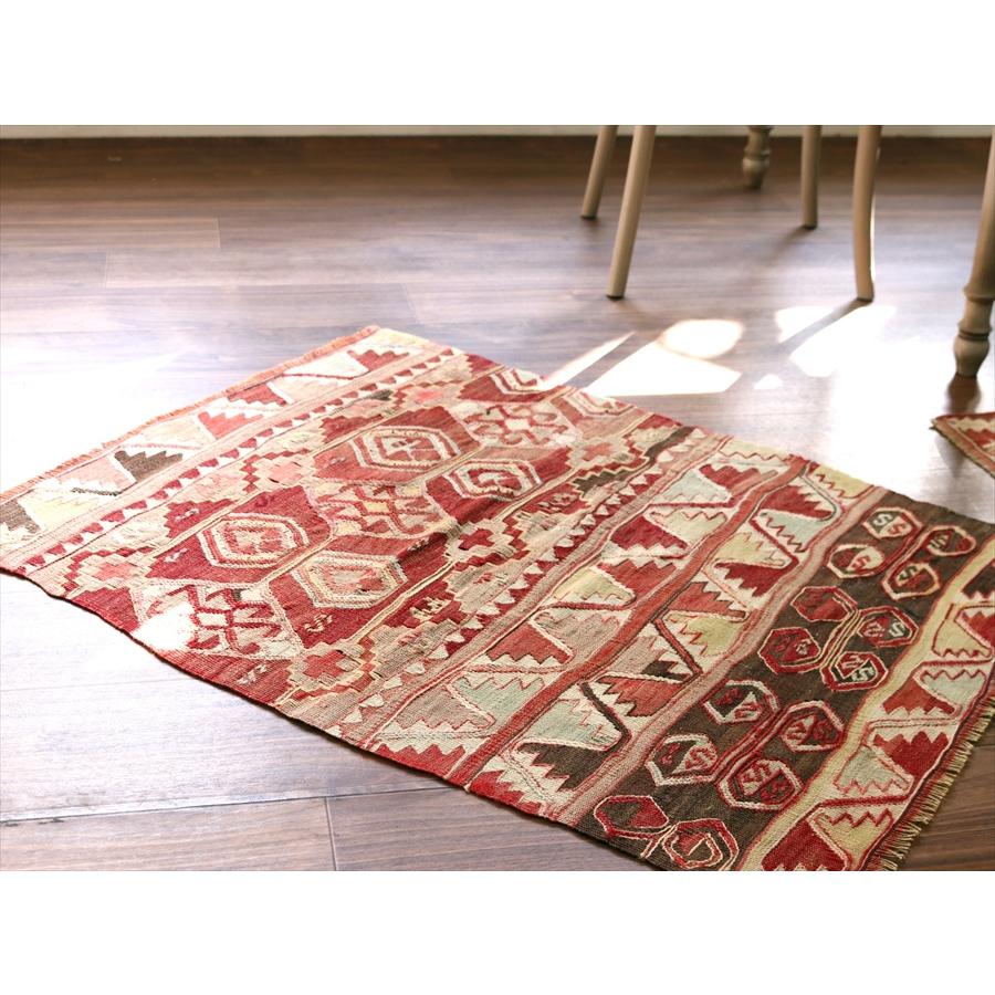 オールドキリム トルコ シワス地方 86x68cm パターンの違う幾何学モチーフ | ブランド登録なし | 02