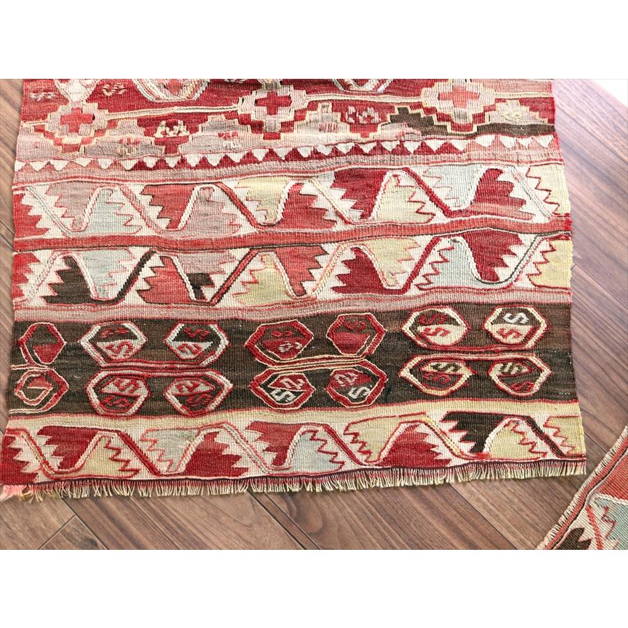 オールドキリム トルコ シワス地方 86x68cm パターンの違う幾何学モチーフ | ブランド登録なし | 04