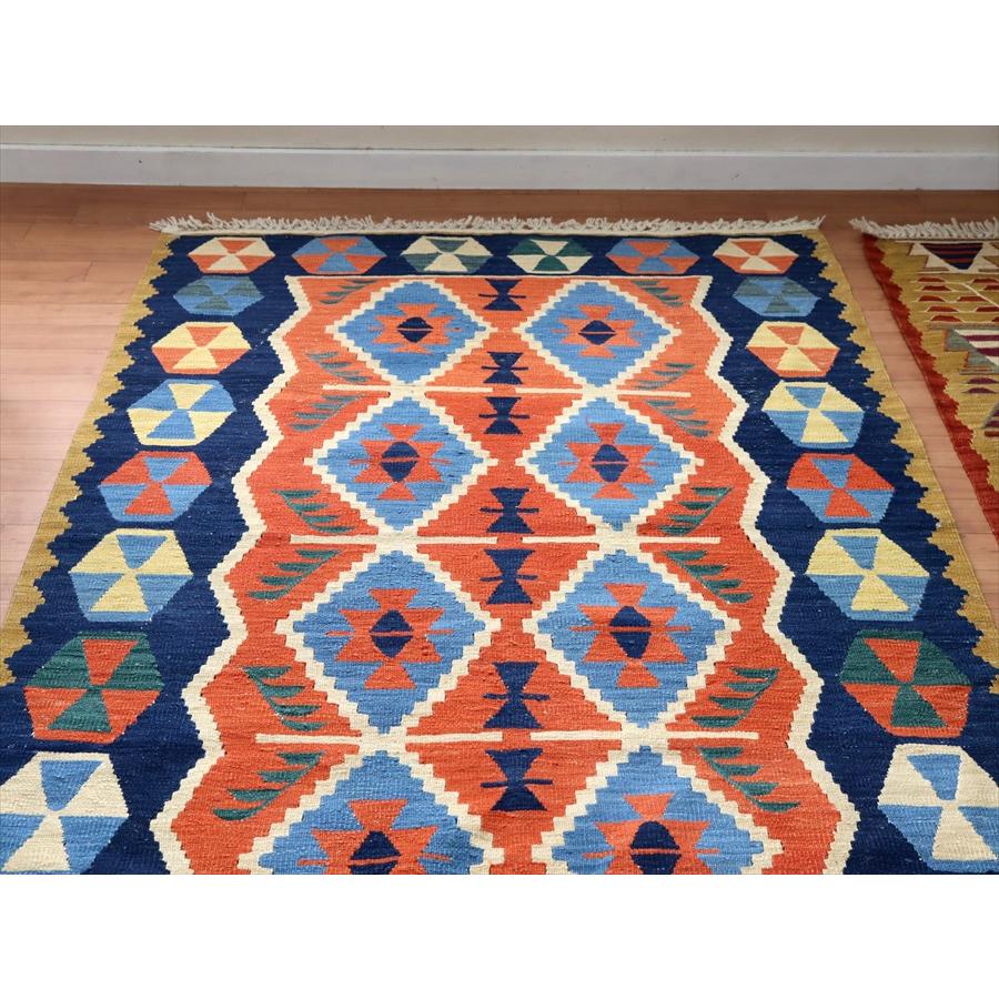 トルコの手織りキリム ウシャク 180x119cm ベレケットのモチーフ | ブランド登録なし | 02