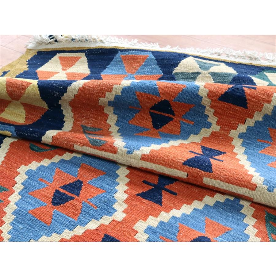 トルコの手織りキリム ウシャク 180x119cm ベレケットのモチーフ | ブランド登録なし | 09