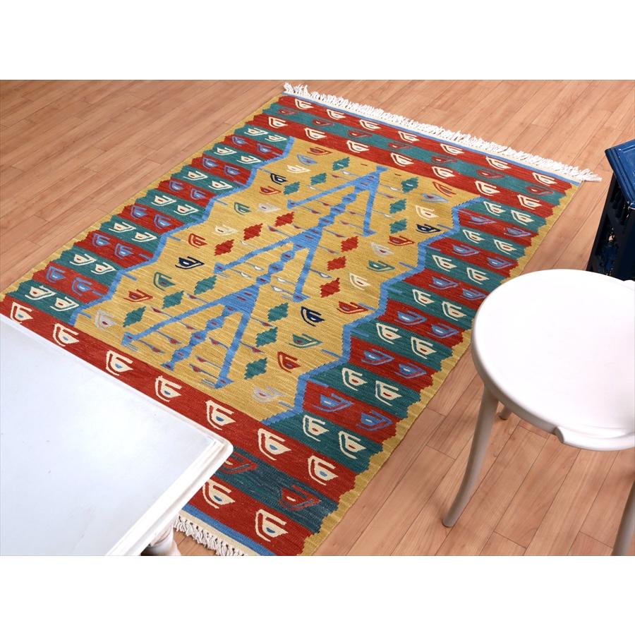 トルコの手織りキリム ウシャク 168x120cm 生命の樹 | ブランド登録なし | 02
