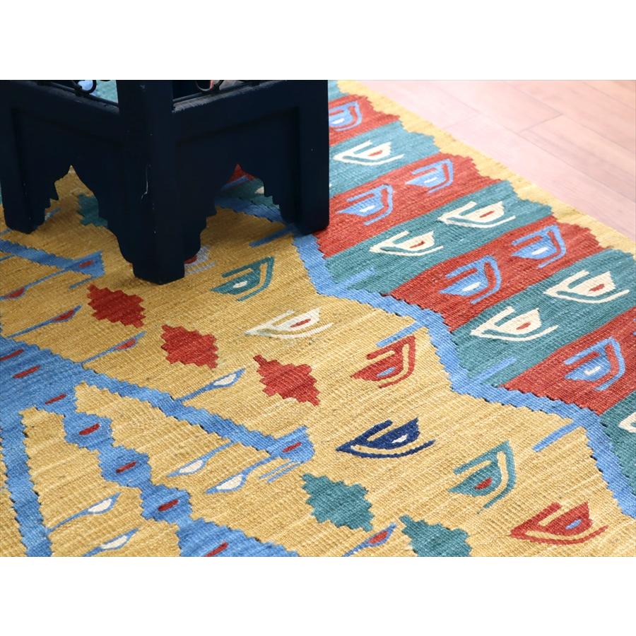 トルコの手織りキリム ウシャク 168x120cm 生命の樹 | ブランド登録なし | 05