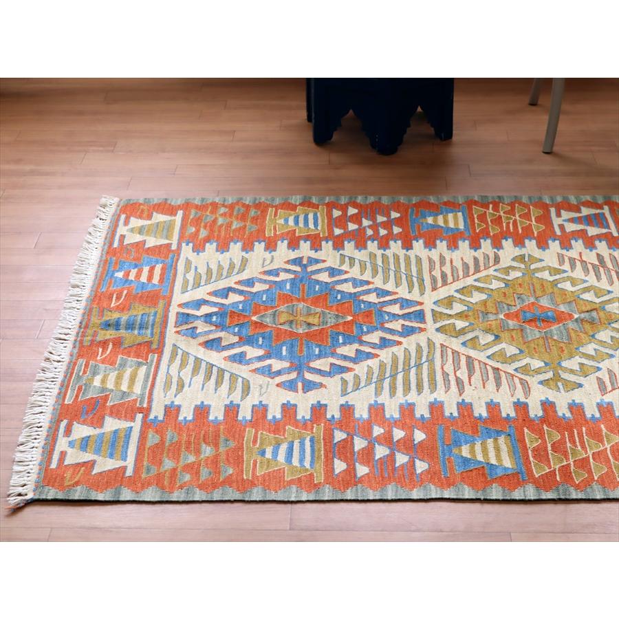 トルコの手織りキリム ウシャク 172x113cm ドラゴンのモチーフ | ブランド登録なし | 03