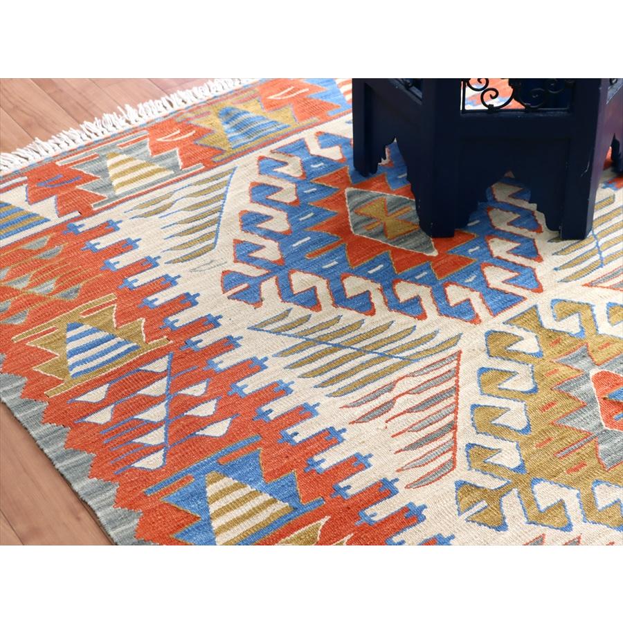 トルコの手織りキリム ウシャク 172x113cm ドラゴンのモチーフ | ブランド登録なし | 05