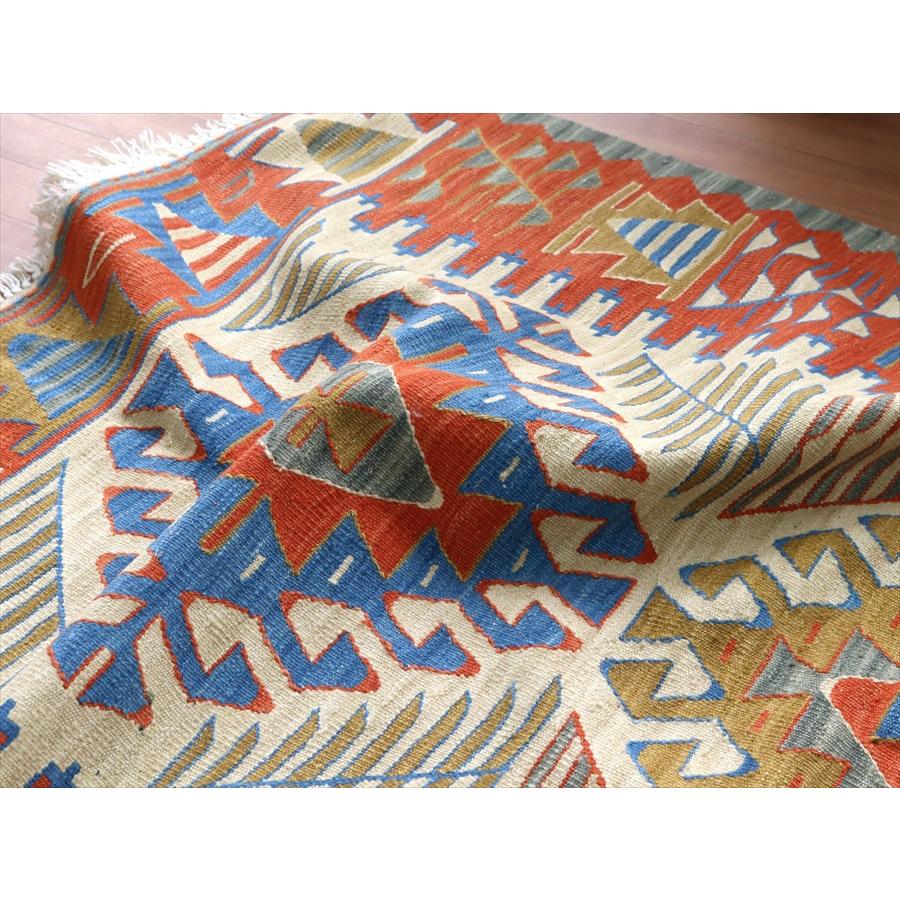 トルコの手織りキリム ウシャク 172x113cm ドラゴンのモチーフ | ブランド登録なし | 08