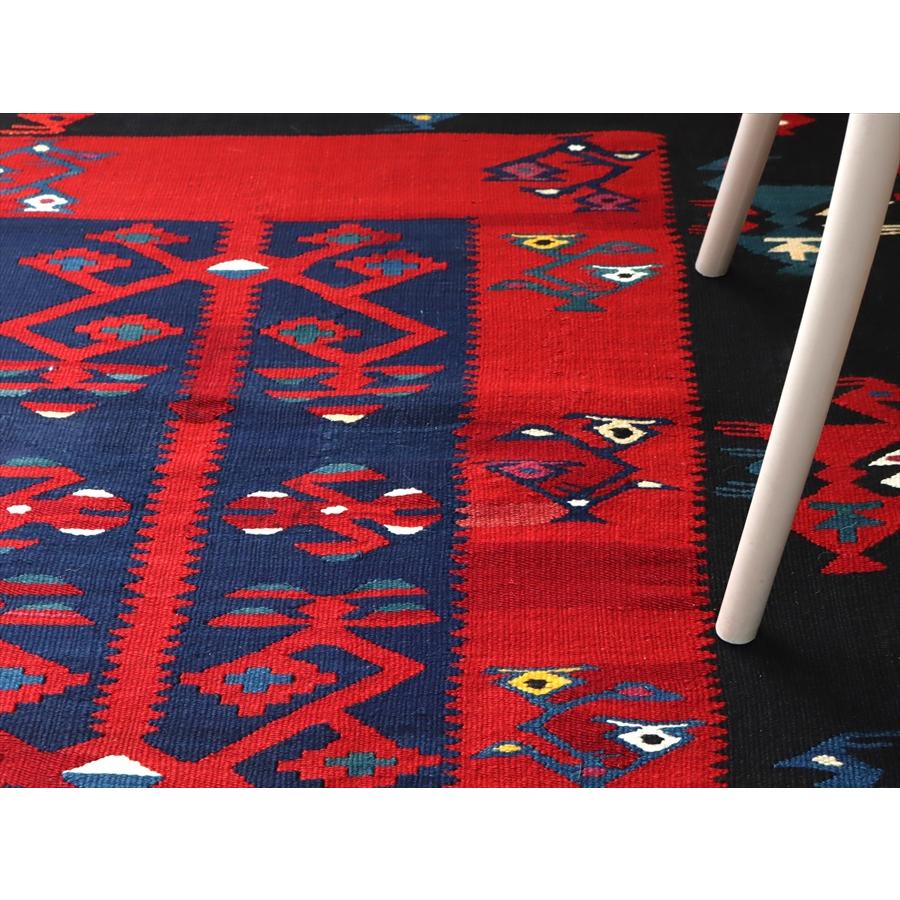 オールドキリム シャルキョイ 236x92cm 鳥と樹 フラグメント