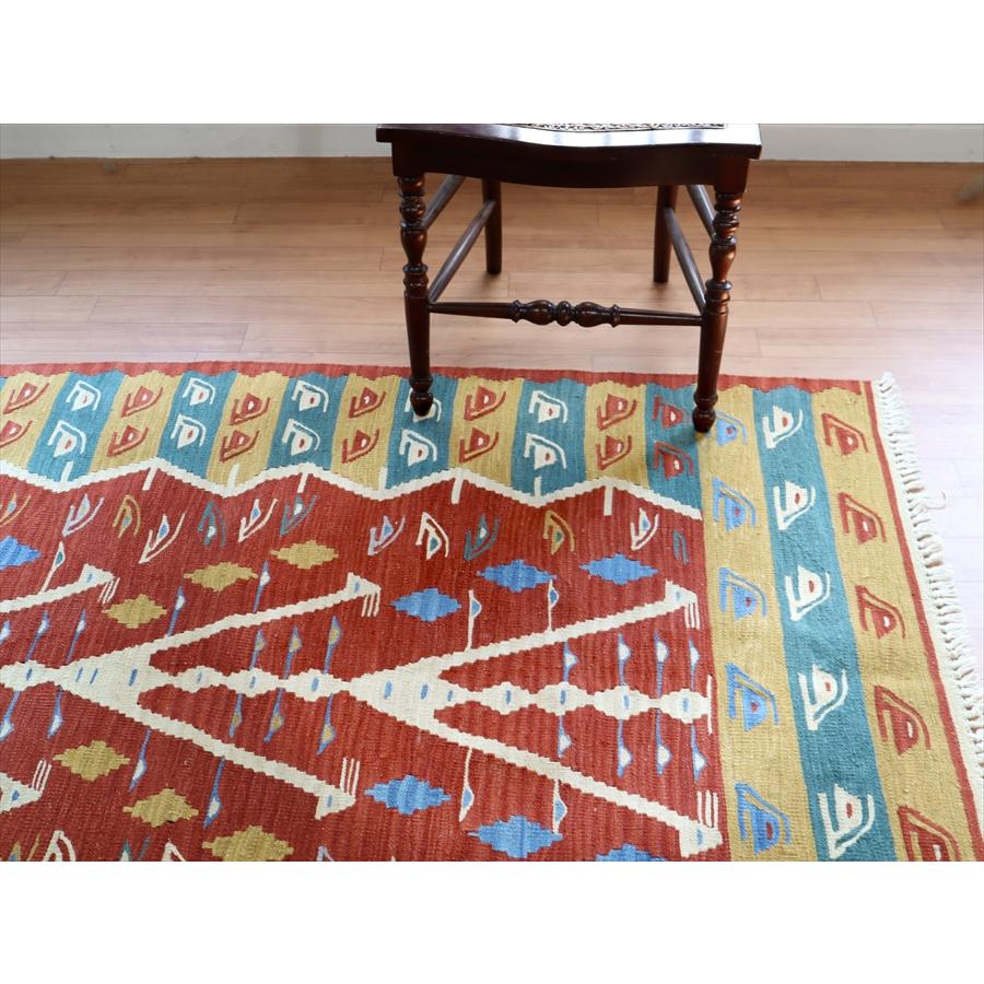 トルコの手織りキリム ウシャク 170x117cm 生命の樹 | ブランド登録なし | 03