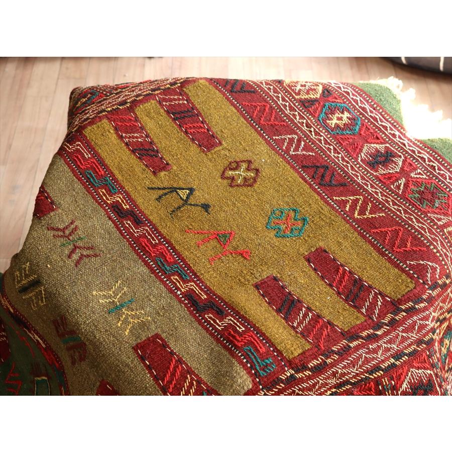 グチャン イランの手織りキリム 187x100cm ラクダと幾何学模様 | ブランド登録なし | 09