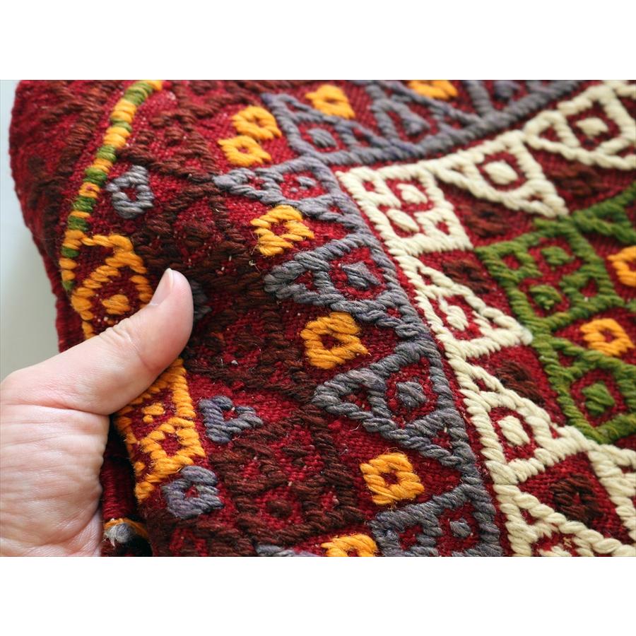 オールドキリム アダナ 51x45cm 小さな正方形 ジジム織り |  | 02