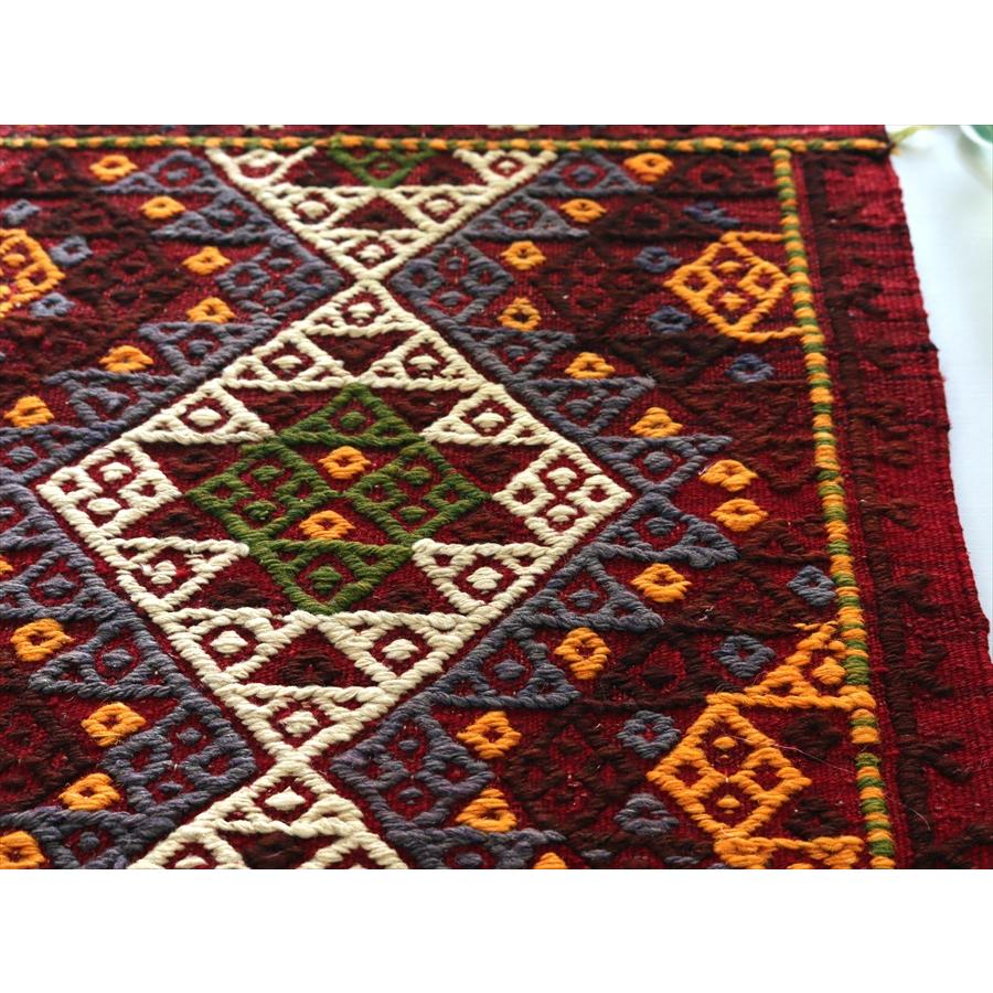 オールドキリム アダナ 51x45cm 小さな正方形 ジジム織り |  | 03