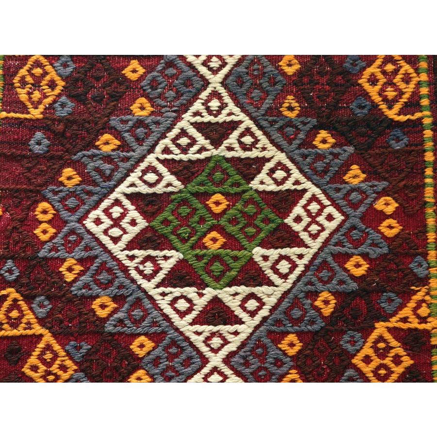 オールドキリム アダナ 51x45cm 小さな正方形 ジジム織り |  | 05