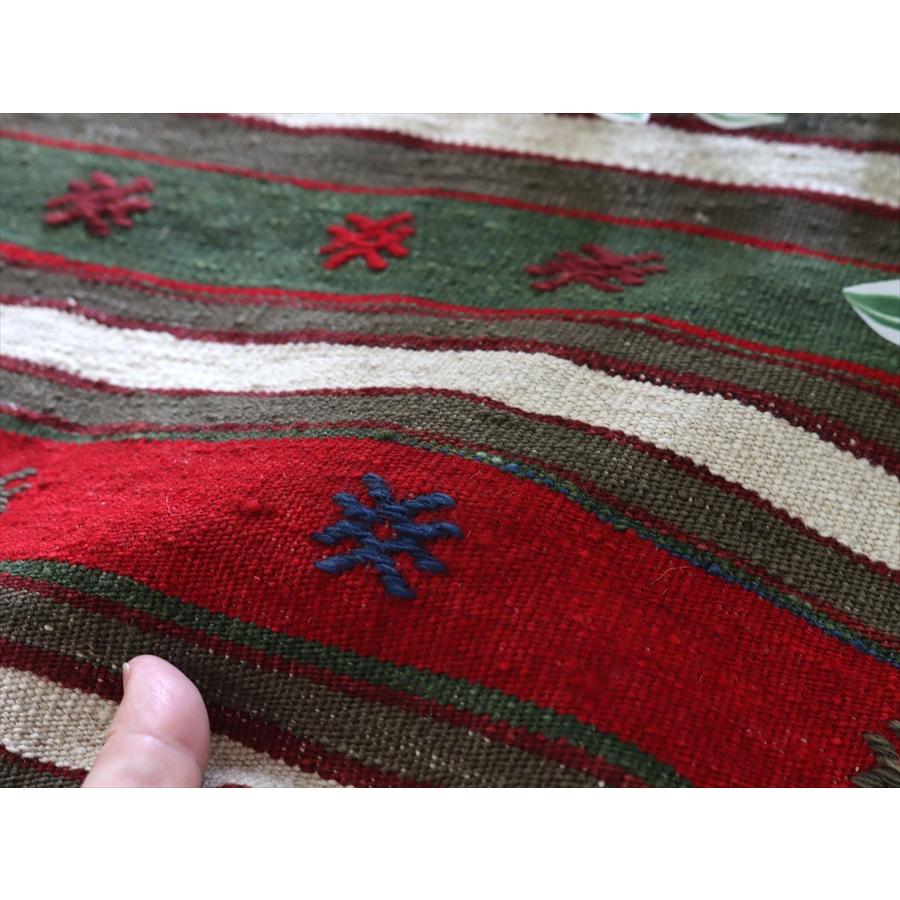 オールドキリム バルケスィール 38x43cm サドルバッグのカットピース |  | 03