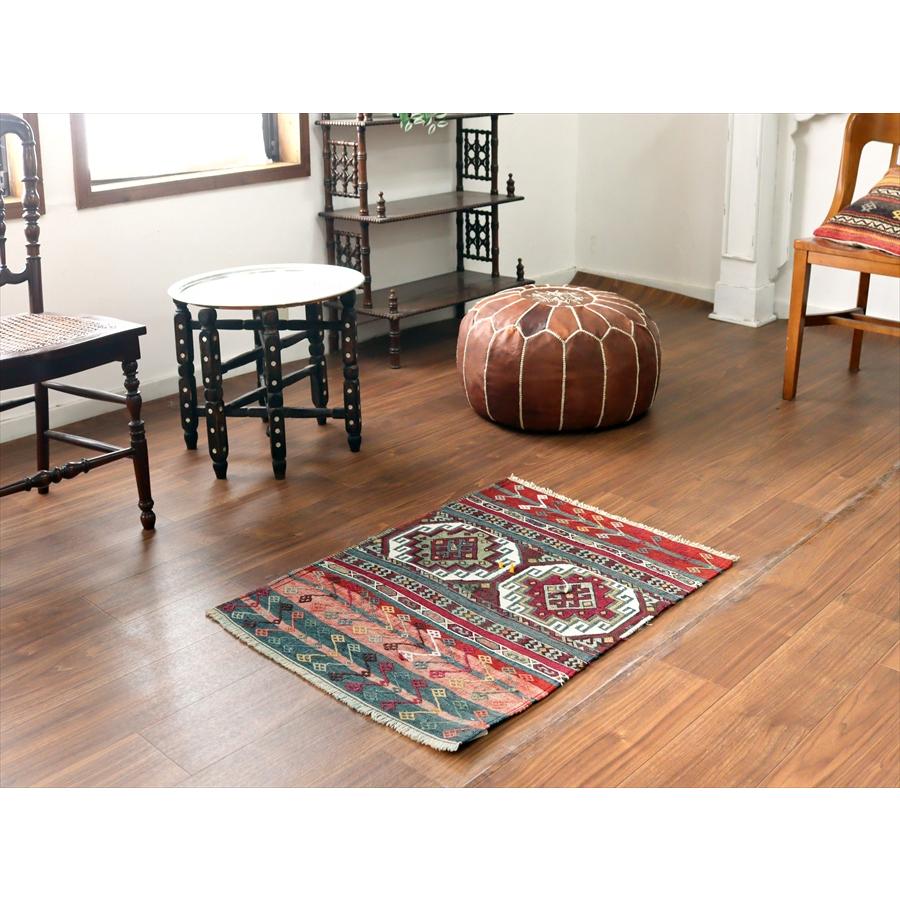 オールドキリム マラテヤ 84x63cm 幾何学モチーフ レッド＆グリーン |  | 01