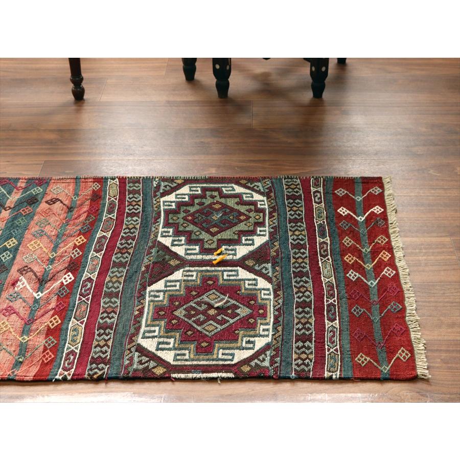 オールドキリム マラテヤ 84x63cm 幾何学モチーフ レッド＆グリーン |  | 02