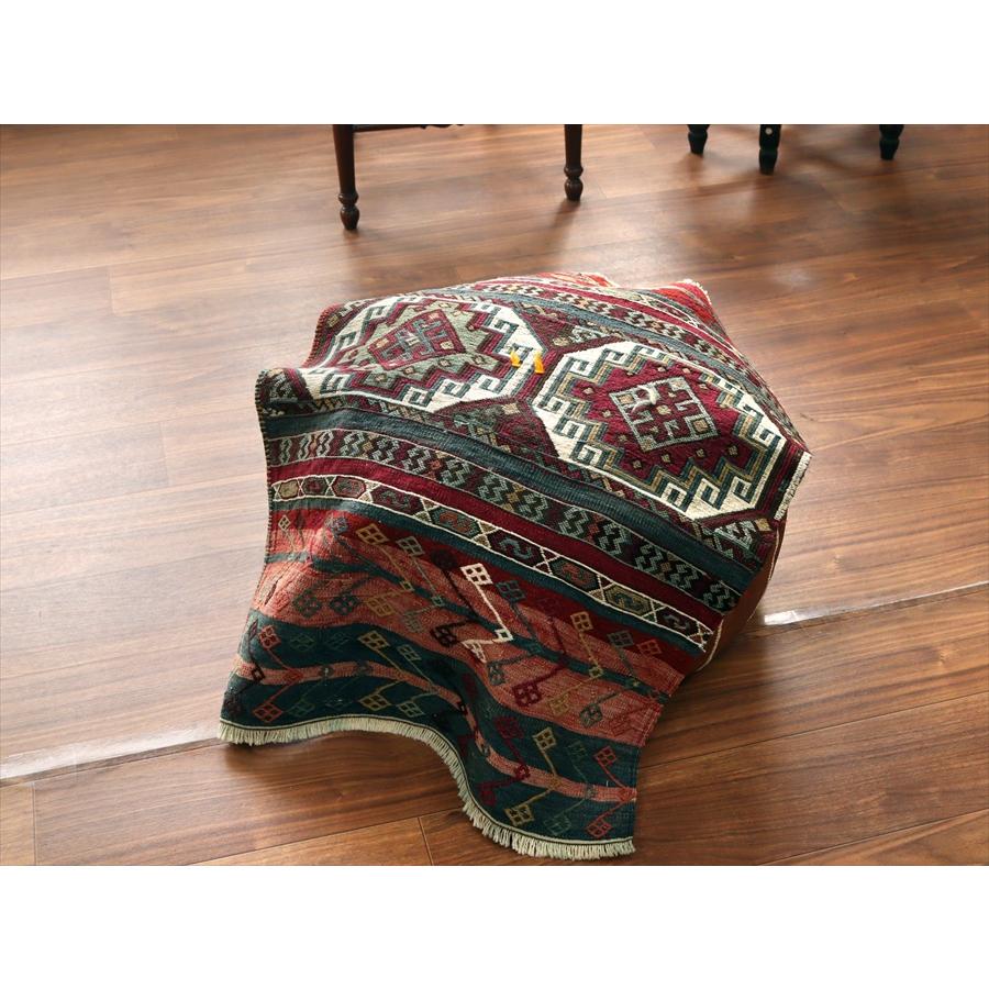 オールドキリム マラテヤ 84x63cm 幾何学モチーフ レッド＆グリーン |  | 04