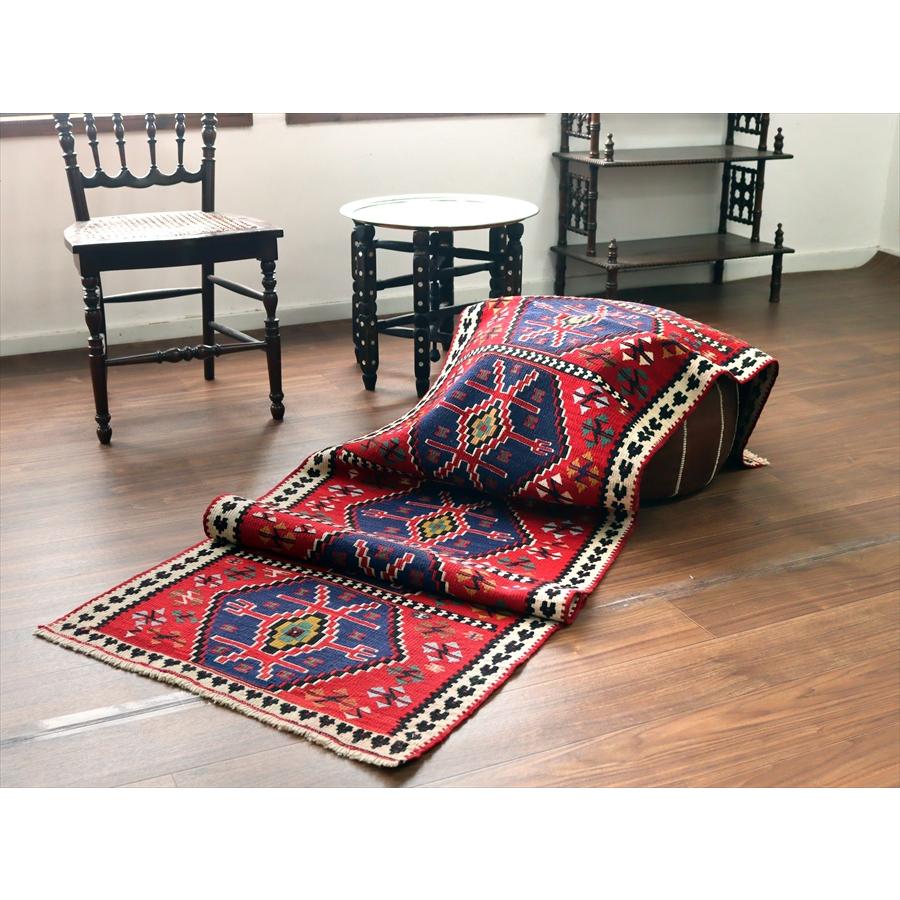 オールドキリム ワン 216x70cm サソリのモチーフ 細長サイズ |  | 06