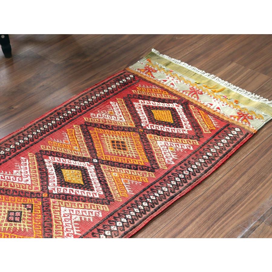 オールドキリム シワス 98x52cm ドラゴンのモチーフ ヤストゥク |  | 02