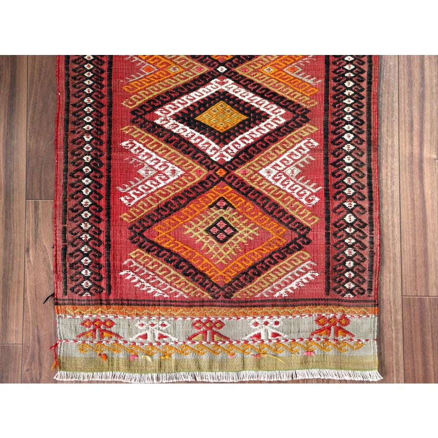 オールドキリム シワス 98x52cm ドラゴンのモチーフ ヤストゥク |  | 03