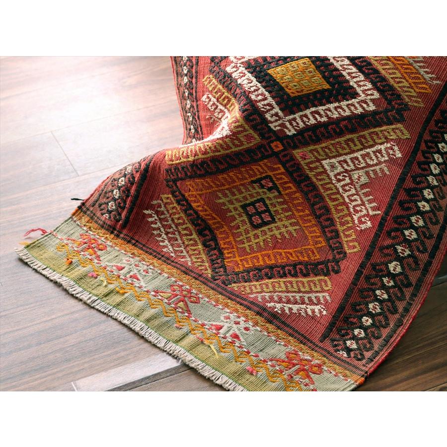 オールドキリム シワス 98x52cm ドラゴンのモチーフ ヤストゥク |  | 05