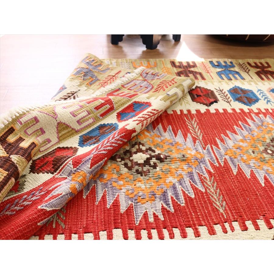 ワンランク上のカイセリキリム　セッヂャーデ 169x130cm イーブルアイと麦の穂のモチーフ | ブランド登録なし | 08