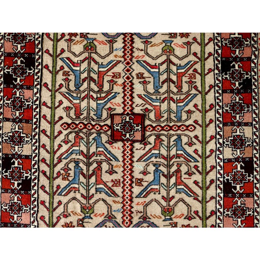 グチャンキリム ベージュ 205x135cm 動物と植物 平織り&パイル織り | ブランド登録なし | 04