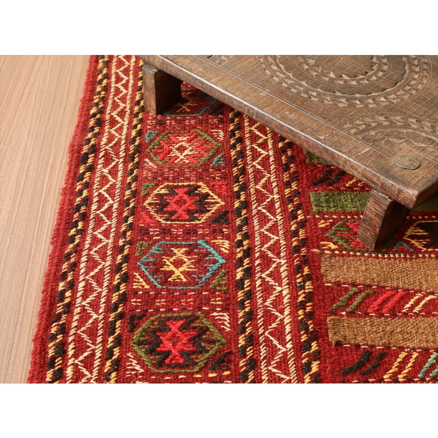 グチャン イランの手織りキリム 173x103cm 幾何学モチーフ