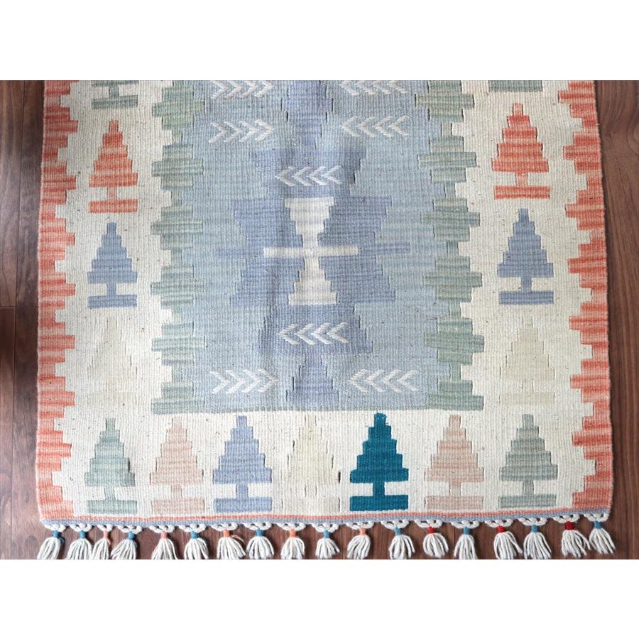 カイセリ産手織りキリム 119x79cm パステルカラー トルコの手織りラグ |  | 03