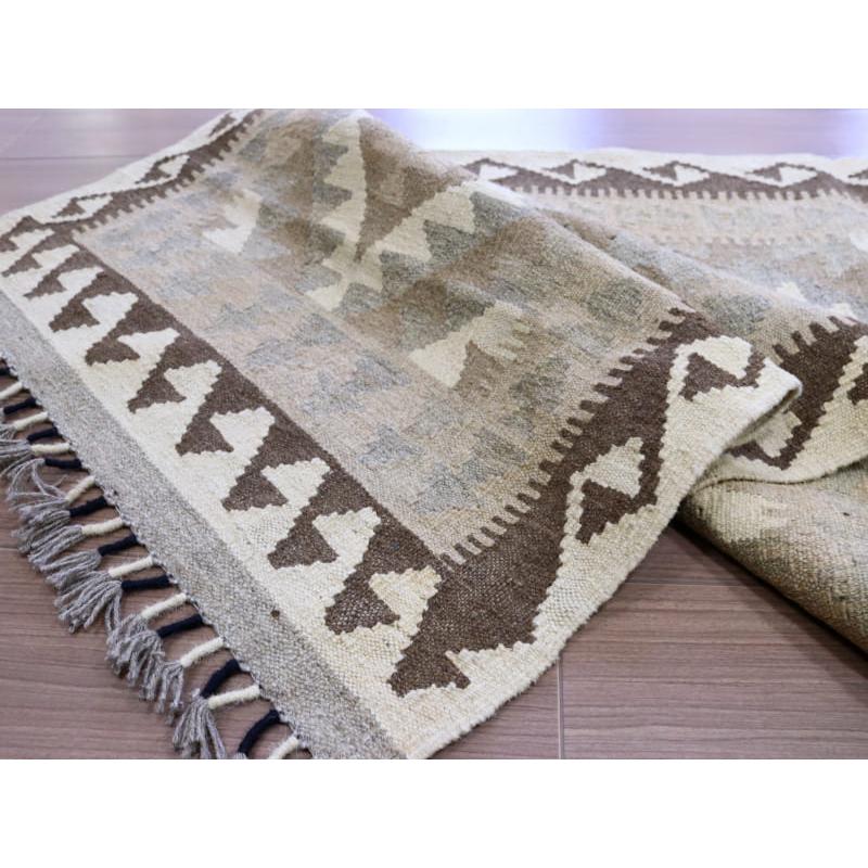 アフガンキリム モノトーン 255x81cm ビッグランナー