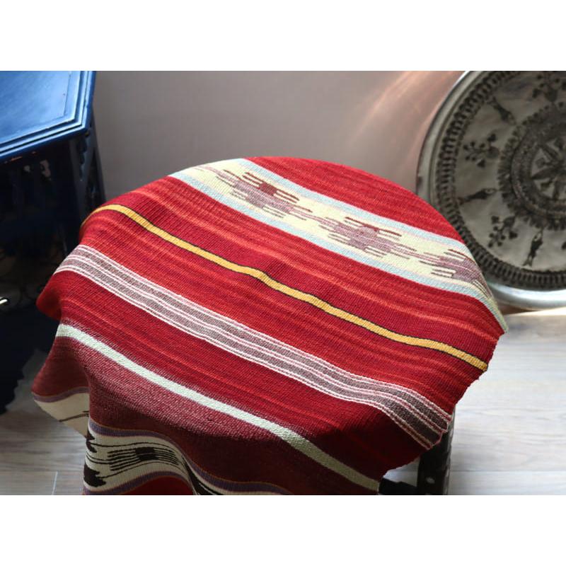 オールドキリム シリフケ ストライプ 101x62cm 細かく薄手の織り