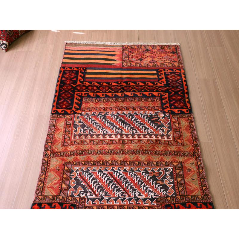 バクティアリ族のキャメルバッグ 221x102cm オールドキリム