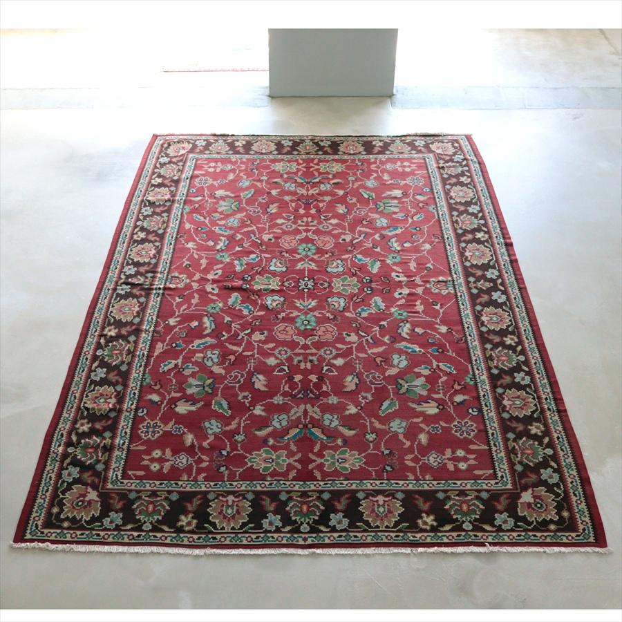 オールドキリム ブルガリア シャルキョイ 285x208cm クラシカルなフラワーデザイン | 