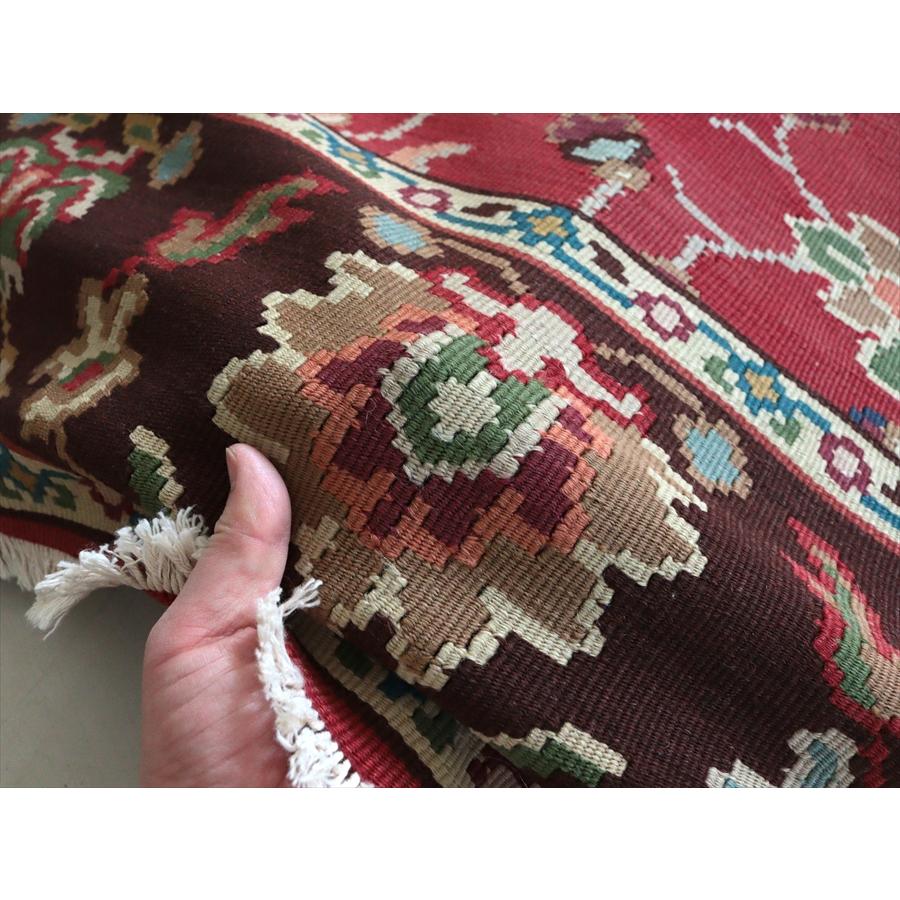 オールドキリム ブルガリア シャルキョイ 285x208cm クラシカルなフラワーデザイン |  | 10