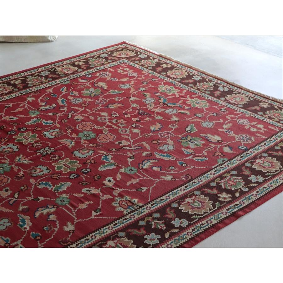 オールドキリム ブルガリア シャルキョイ 285x208cm クラシカルなフラワーデザイン |  | 02